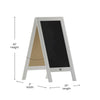 Vintage A-Frame Double Sided Indoor/Outdoor Magnetic Message Board Set - Flash Furniture