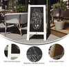 Vintage A-Frame Double Sided Indoor/Outdoor Magnetic Message Board Set - Flash Furniture