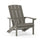 Commercial All-Weather Poly Resin Wood Adirondack Chair in Gray - Flash Furniture