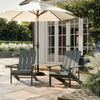 Commercial All-Weather Poly Resin Wood Adirondack Chair in Gray - Flash Furniture