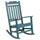 All-Weather Poly Resin Rocking Chair in Teal - Flash Furniture