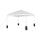 10'x10' White Event Straight Leg Canopy Tent with Sandbags and Wheeled Case - Flash Furniture