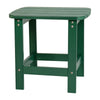 All-Weather Poly Resin Wood Adirondack Side Table in Green - Flash Furniture