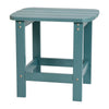 All-Weather Poly Resin Wood Adirondack Side Table in Teal - Flash Furniture