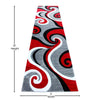 3' x 10' Red Abstract Area Rug - Olefin Rug - Hallway, Entryway, or Bedroom - Flash Furniture