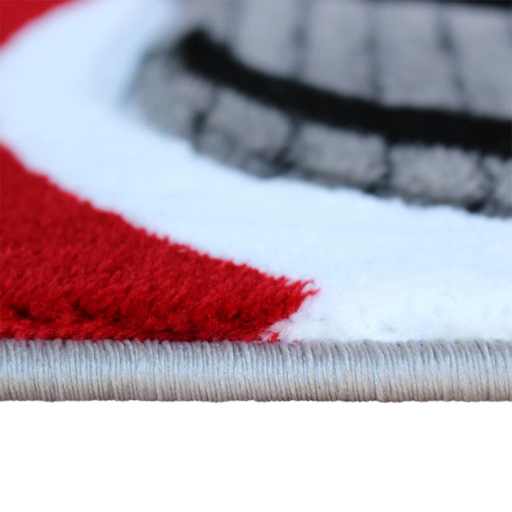 3' x 10' Red Abstract Area Rug - Olefin Rug - Hallway, Entryway, or Bedroom - Flash Furniture