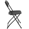 HERCULES Series 650 lb. Capacity Premium Black Plastic Folding Chair - Flash Furniture
