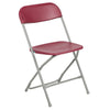 HERCULES Series 650 lb. Capacity Premium Red Plastic Folding Chair - Flash Furniture