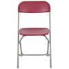 HERCULES Series 650 lb. Capacity Premium Red Plastic Folding Chair - Flash Furniture