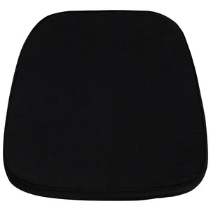 Soft Black Fabric Chiavari Chair Cushion - Flash Furniture