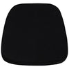 Soft Black Fabric Chiavari Chair Cushion - Flash Furniture