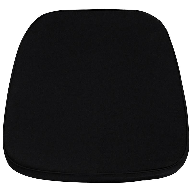 Soft Black Fabric Chiavari Chair Cushion - Flash Furniture