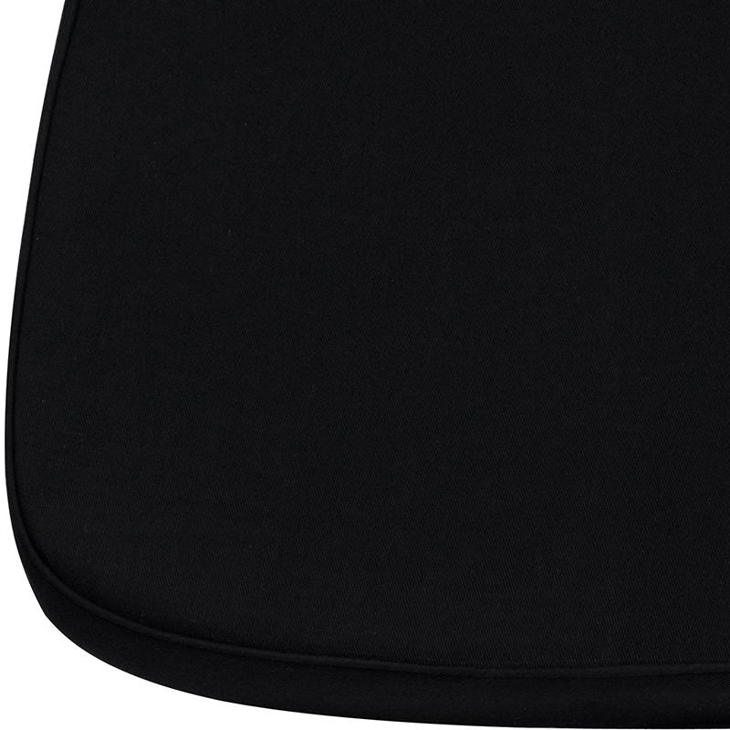 Soft Black Fabric Chiavari Chair Cushion - Flash Furniture