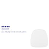 Soft Snow White Fabric Chiavari Chair Cushion - Flash Furniture