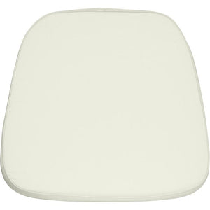 Soft Ivory Fabric Chiavari Chair Cushion - Flash Furniture