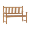 Patio Acacia Wood Bench, 2-Person Slatted Seat Loveseat , Brown - Flash Furniture