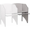 Add-On Study Carrel in Nebula Grey Finish - Flash Furniture