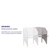Add-On Study Carrel in Nebula Grey Finish - Flash Furniture