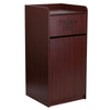 Wood Tray Top Receptacle in Mahogany - Flash Furniture
