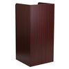Wood Tray Top Receptacle in Mahogany - Flash Furniture