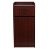 Wood Tray Top Receptacle in Mahogany - Flash Furniture
