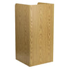 Wood Tray Top Receptacle in Oak - Flash Furniture