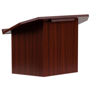 Foldable Tabletop Lectern in Mahogany - Flash Furniture