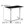 Sit-Down, Stand-Up Black Computer Desk with 37.375''W Top (Range 29'' - 40.75'') - Flash Furniture