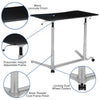 Sit-Down, Stand-Up Black Computer Desk with 37.375''W Top (Range 29'' - 40.75'') - Flash Furniture