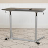 Sit-Down, Stand-Up Black Computer Desk with 37.375''W Top (Range 29'' - 40.75'') - Flash Furniture