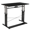 Height Adjustable (27.25-35.75''H) Sit to Stand Home Office Desk - Black - Flash Furniture