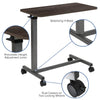 Adjustable Overbed Table with Wheels for Home and Hospital - Flash Furniture