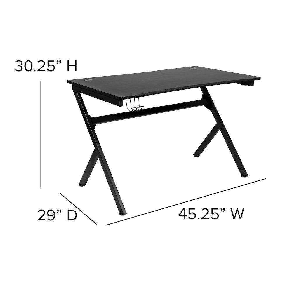Gaming Desk 45.25'' x 29'' Computer Table Gamer Workstation - Flash Furniture