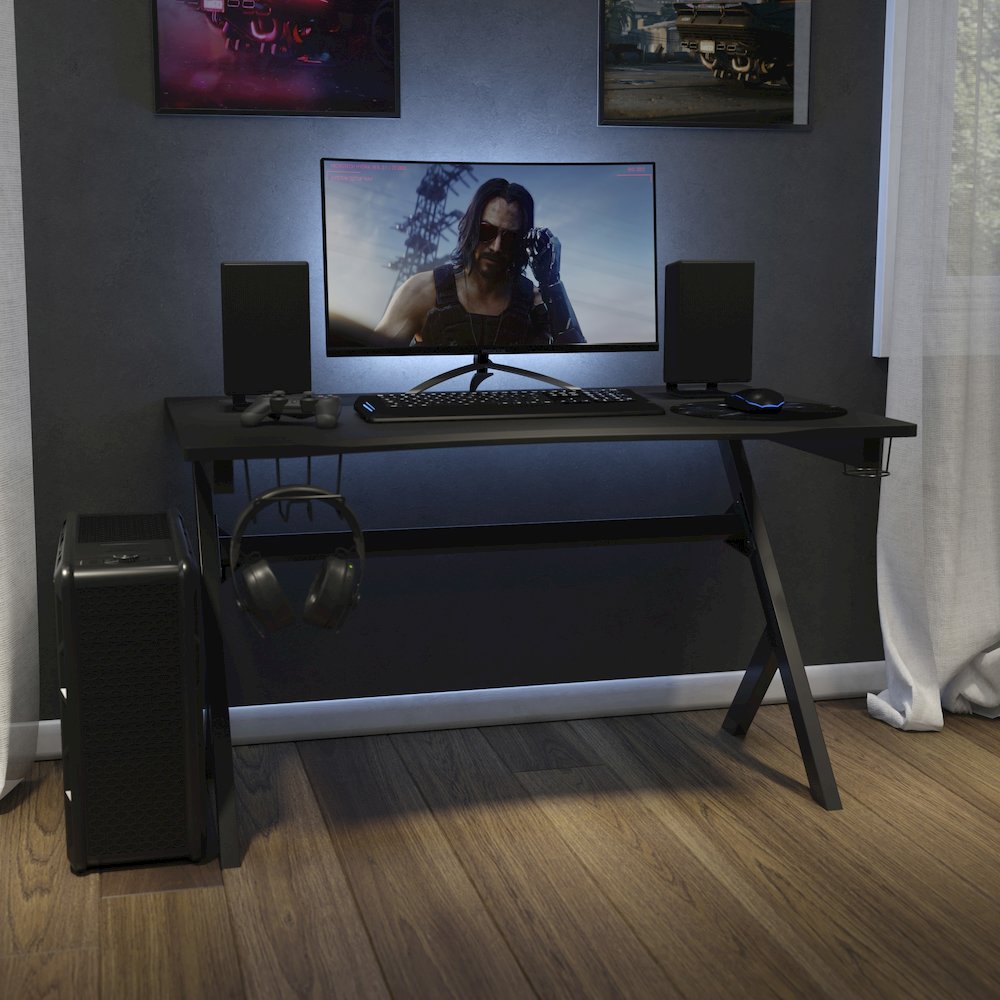 Gaming Desk 45.25'' x 29'' Computer Table Gamer Workstation - Flash Furniture