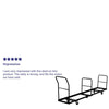Vertical Storage Folding Chair Dolly - 50 Chair Capacity - Flash Furniture