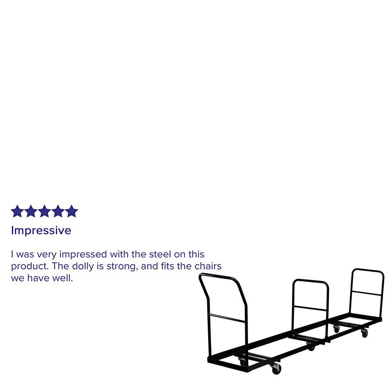 Vertical Storage Folding Chair Dolly - 50 Chair Capacity - Flash Furniture