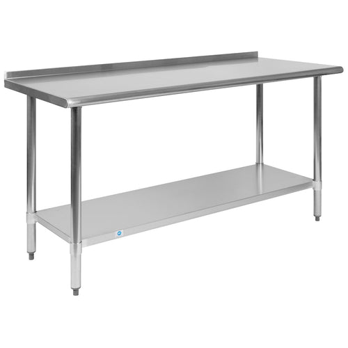 Stainless Steel 18  Gauge Prep and Work Table - Flash Furniture