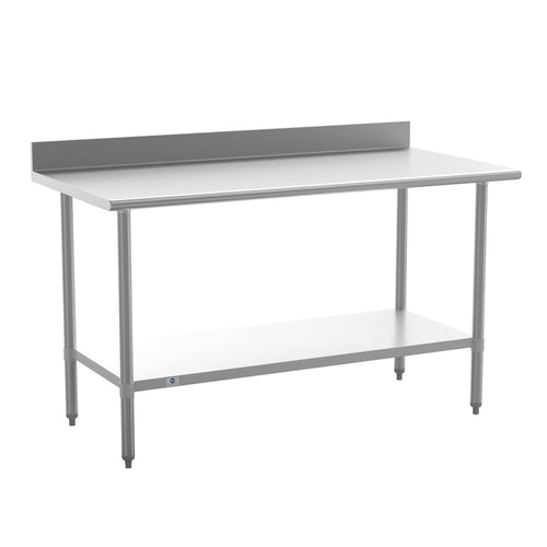 430 Stainless Steel 18 Gauge Kitchen Prep and Work Table, Stainless Steel - Flash Furniture