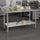 430 Stainless Steel 18 Gauge Kitchen Prep and Work Table, Stainless Steel - Flash Furniture