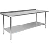 Stainless Steel 18  Gauge Prep and Work Table - Flash Furniture