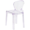 Ghost Chair with Tear Back in Transparent Crystal - Flash Furniture