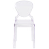 Ghost Chair with Tear Back in Transparent Crystal - Flash Furniture