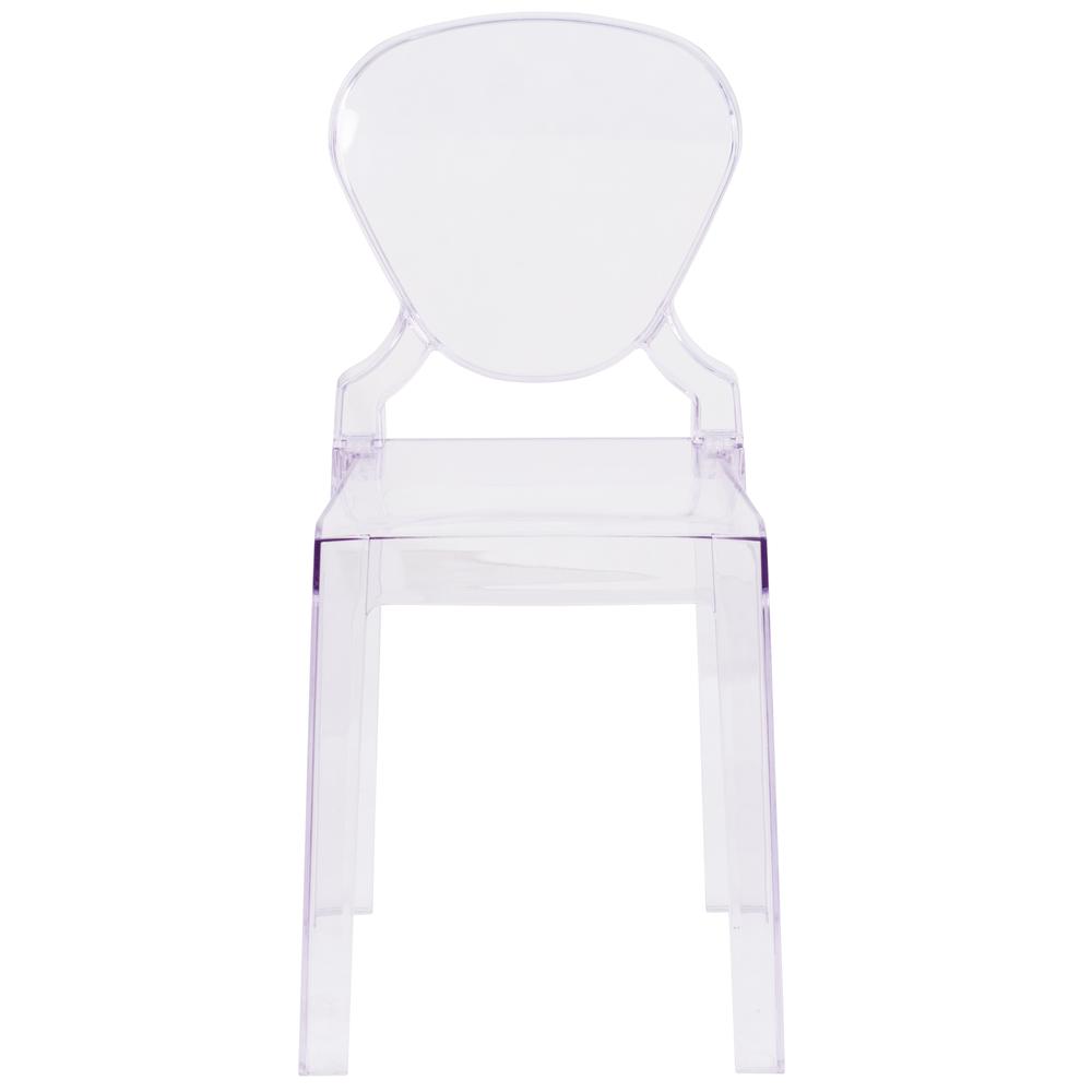 Ghost Chair with Tear Back in Transparent Crystal - Flash Furniture