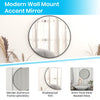 20'' Round Black Metal Framed Wall Mirror - Flash Furniture