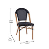 2PK White/Gray, Paris Stool - Flash Furniture