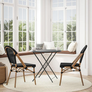 2PK White/Gray, Paris Stool - Flash Furniture