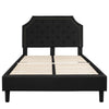 Full Size Tufted Upholstered Platform Bed in Black Fabric - Flash Furniture