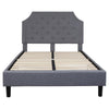 Full Size Tufted Upholstered Platform Bed in Light Gray Fabric - Flash Furniture