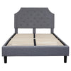 Full Size Tufted Upholstered Platform Bed in Light Gray Fabric - Flash Furniture