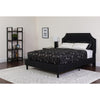 King Size Tufted Upholstered Platform Bed in Black Fabric - Flash Furniture